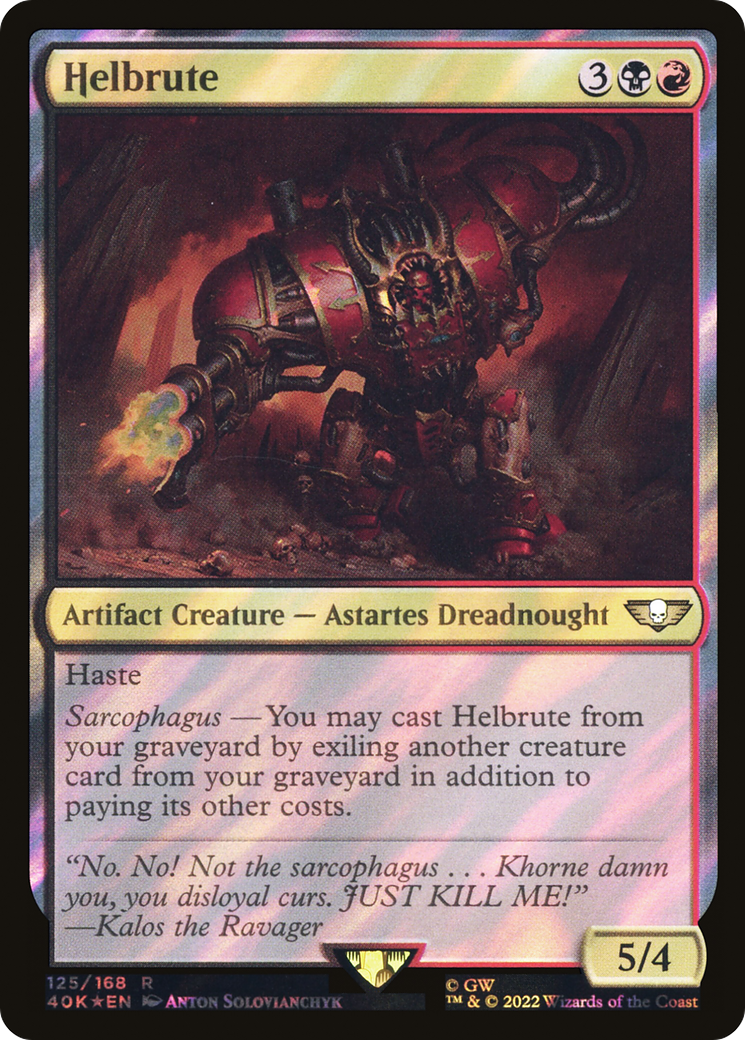 Helbrute (Surge Foil) (40K-125★) - Warhammer 40,000 Commander Foil