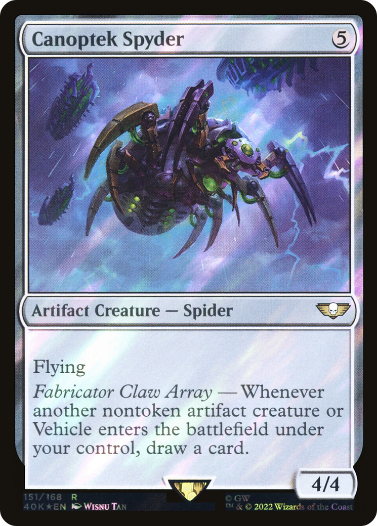 Canoptek Spyder (Surge Foil) (40K-151★) - Warhammer 40,000 Commander Foil
