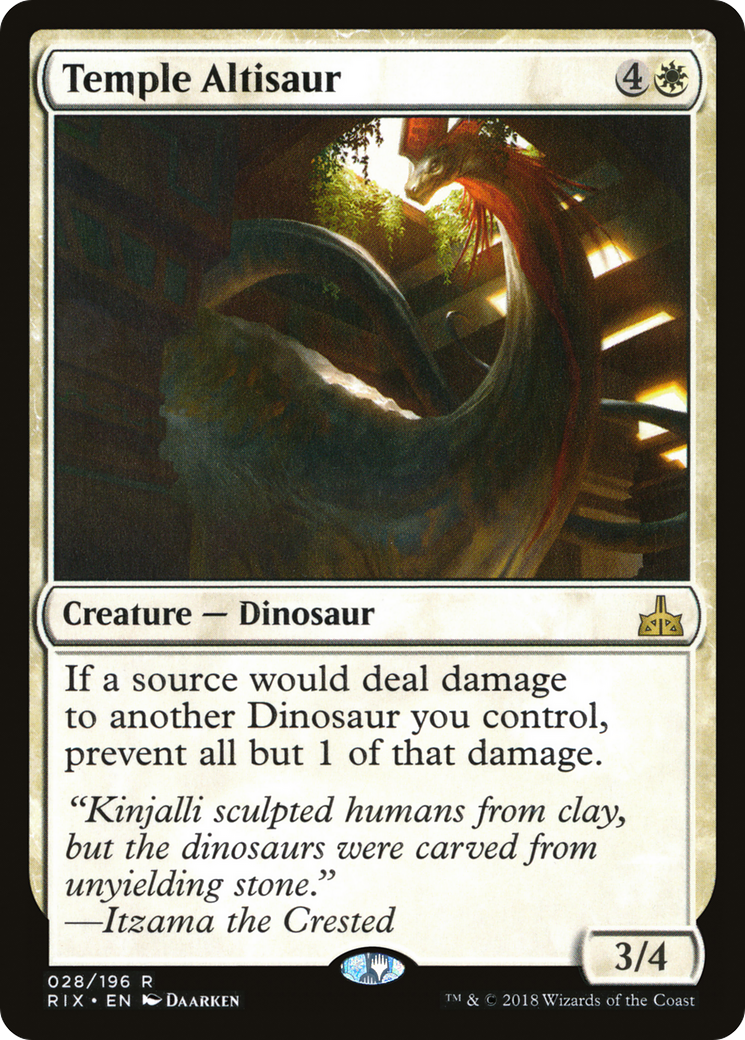 Temple Altisaur (RIX-028) - Rivals of Ixalan Foil