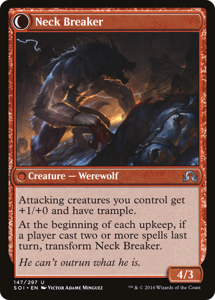 Breakneck Rider (SOI-147) - Shadows over Innistrad: (Double Faced Transform) Foil