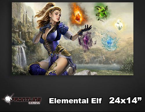 Frontline Gaming - Elemental Elf Playmat - Signed