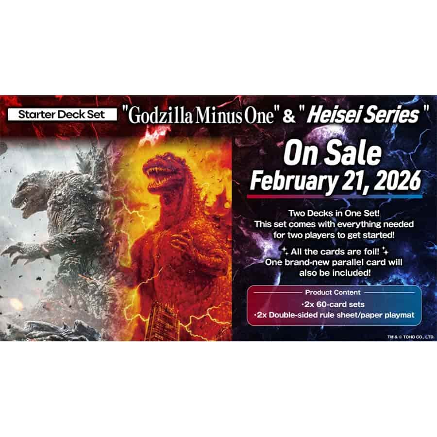 Godzilla Card Game - Godzilla Minus One and Heisei Era Starter Deck Set