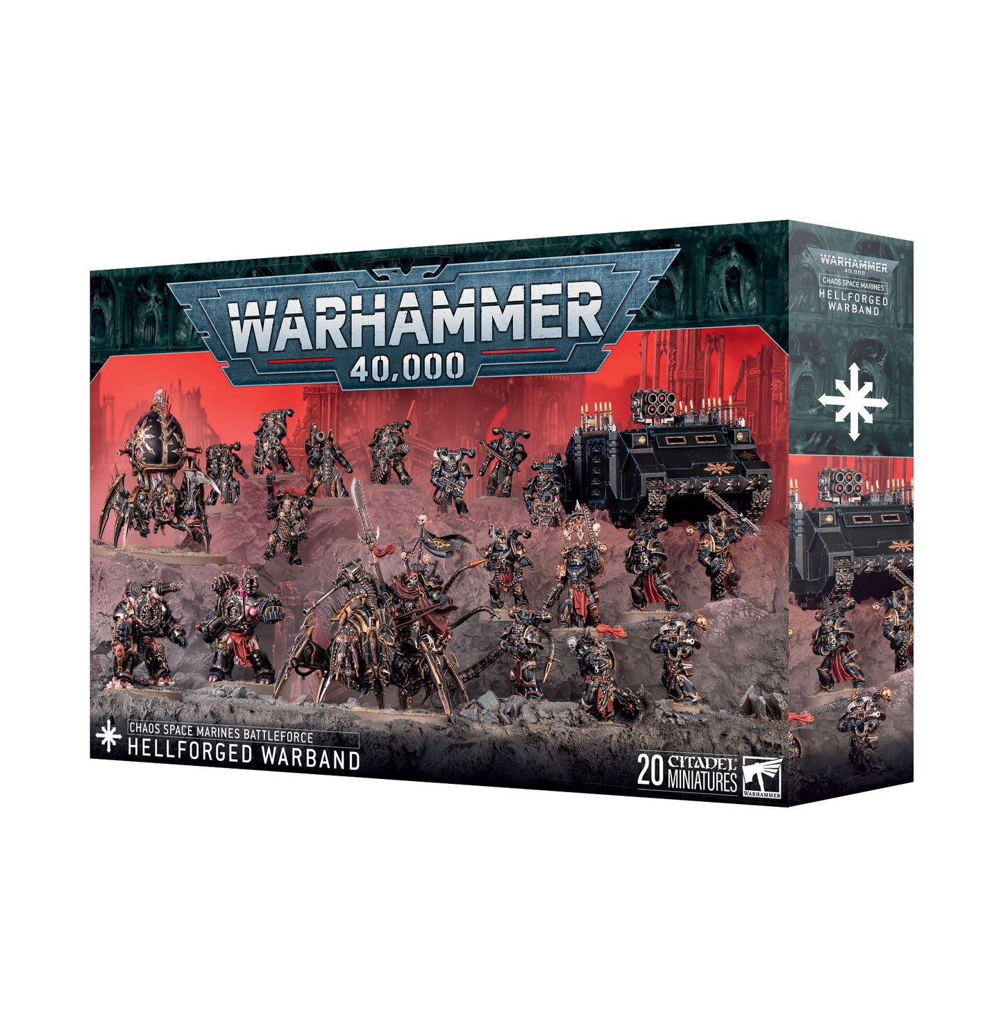 Warhammer - Chaos Space Marines Battleforce - Hellforged Warband