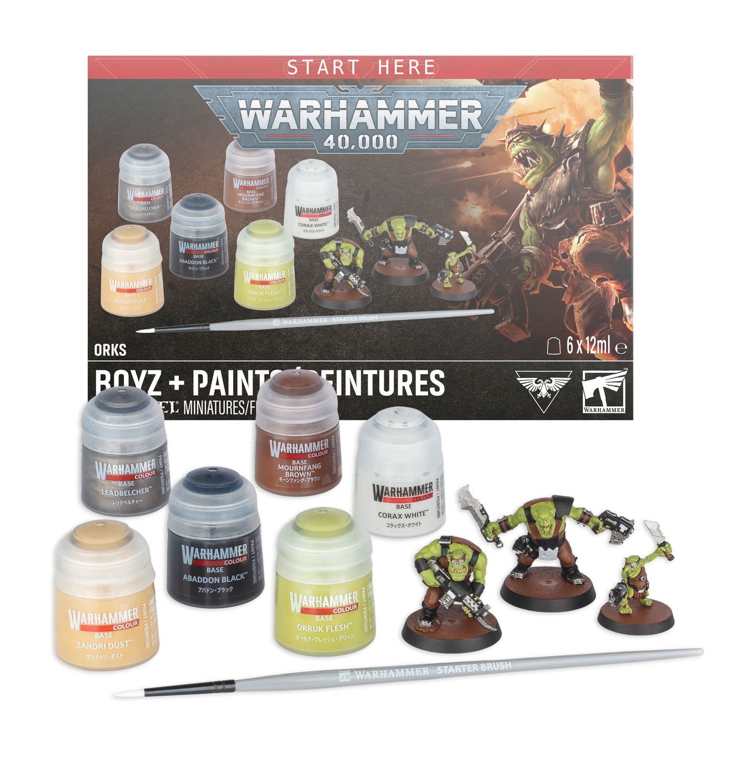 Warhammer 40K - Orks - Boyz + Paints