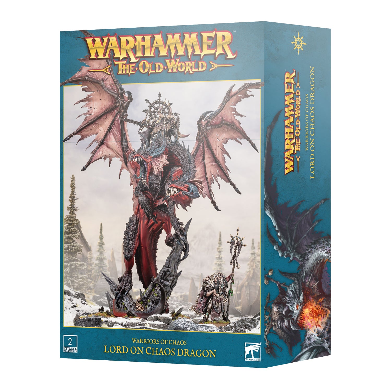 Warhammer The Old World - Warriors of Chaos - Lord/Sorcerer on Chaos Dragon