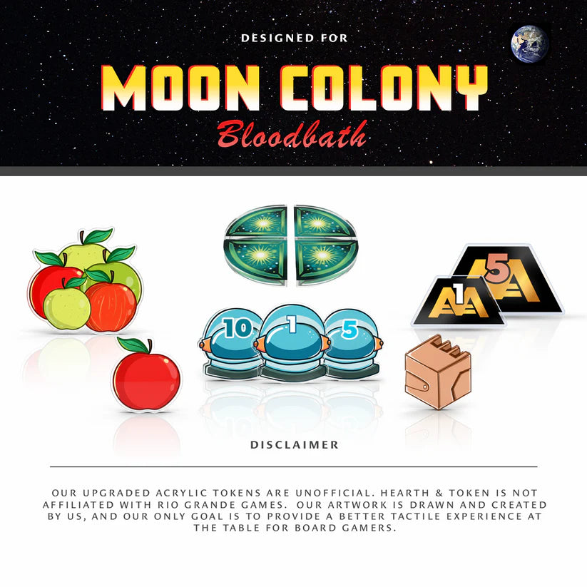 Moon Colony Bloodbath Bundle | Acrylic Game Tokens