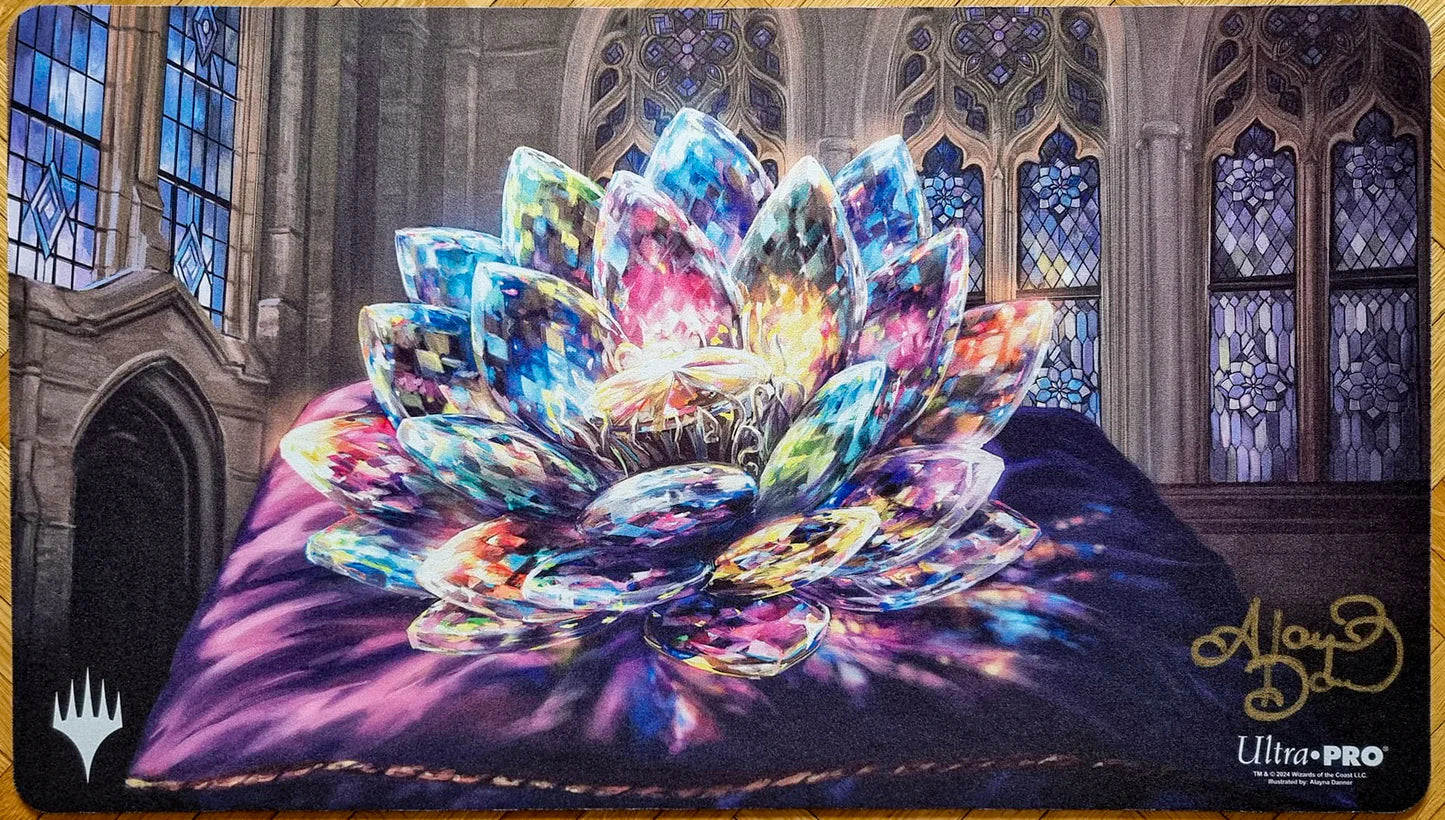 Jeweled Lotus Playmat - Signed – Many Realms