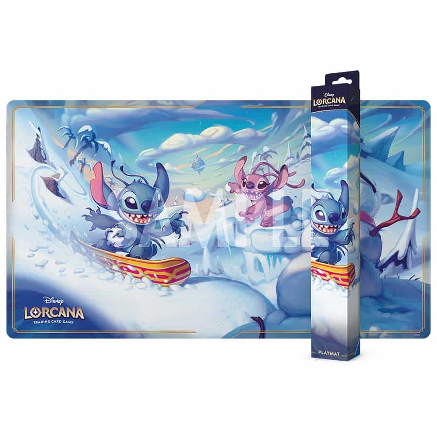 Disney Lorcana - Hyperia City - Snowboarding Stitch - Playmat