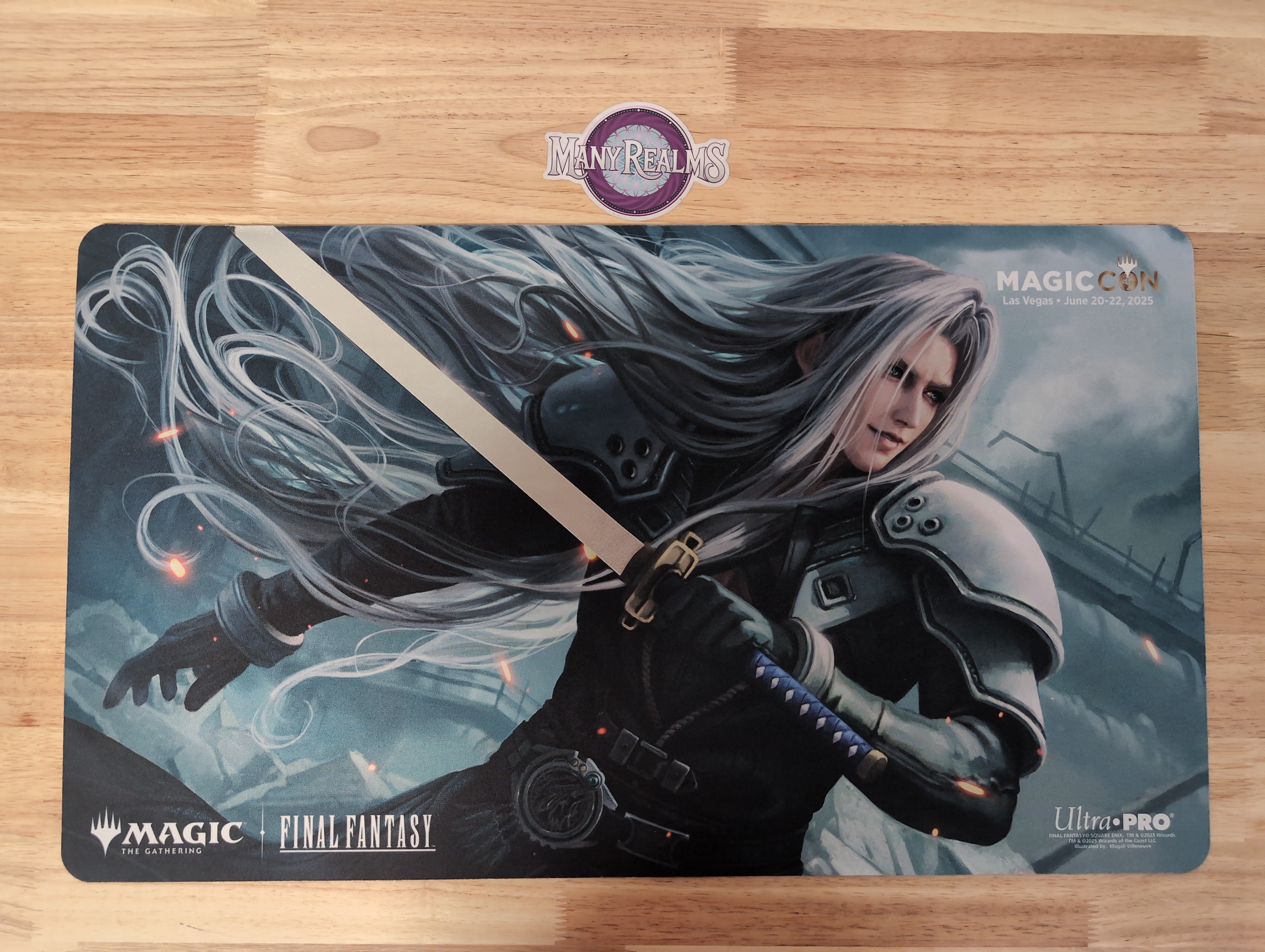 MagicCon Las Vegas 2025 Final Fantasy MTG - Spot Foil Playmat - Sephir Many Realms MagicCon Las Vegas 2025 Final Fantasy MTG - Spot Foil Playmat - Sephir Many Realms