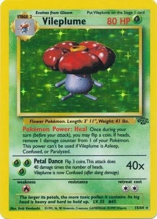 Vileplume (15) 015/64 - Unlimited Holofoil Jungle - Holo Rare