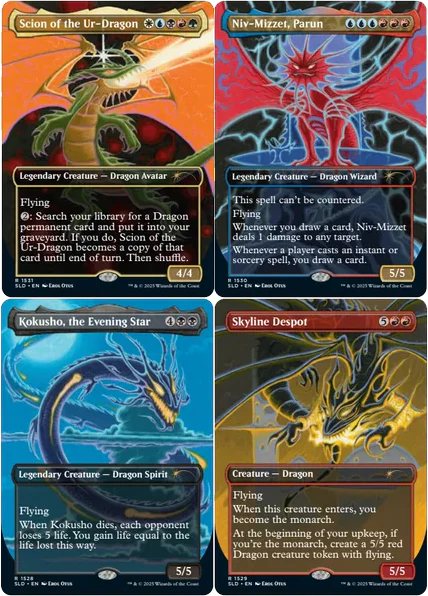 Magic the Gathering - Secret Lair - A Devastation of Dragons - Rainbow Foil Edition