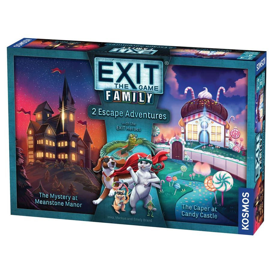 Exit: Family - The Mystery at Meanstone Manor / The Caper at Candy Castle