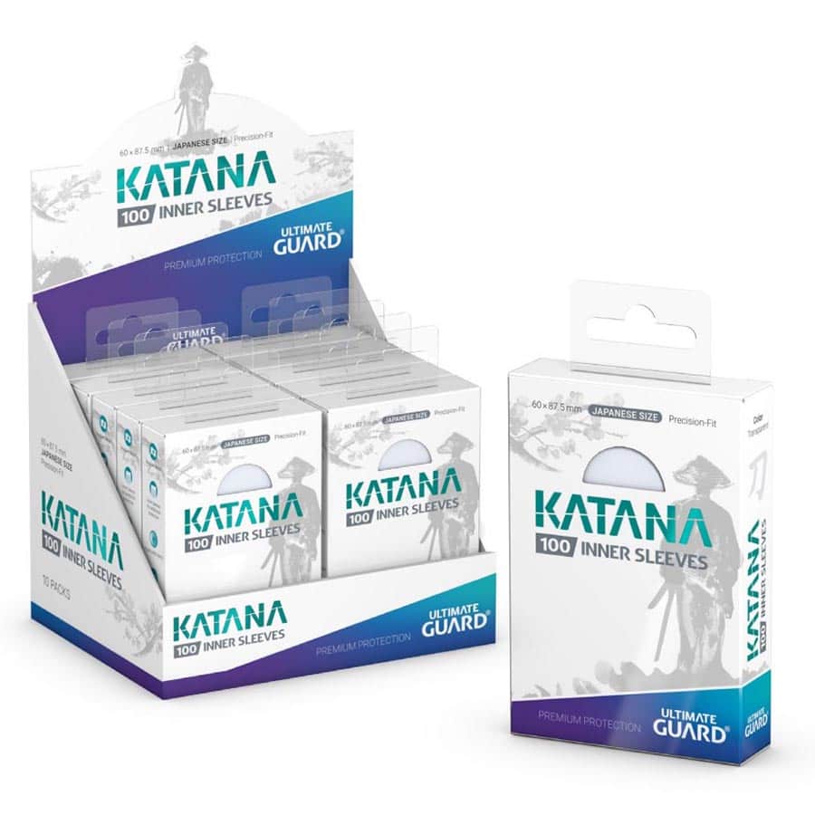 Japanese - Transparent - Katana Card Inner Sleeves (100ct)