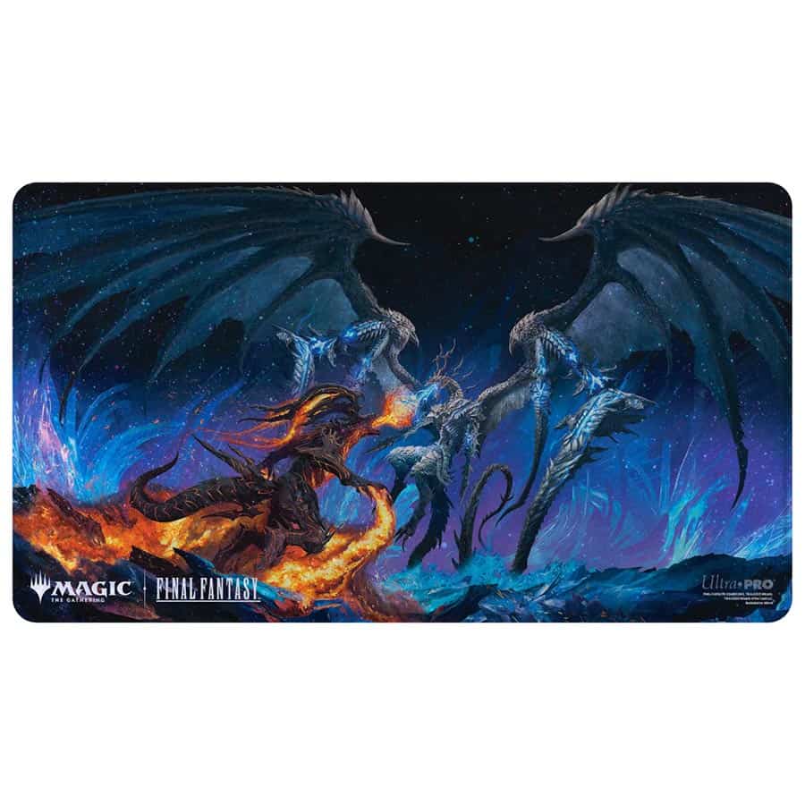 Holofoil Playmat - Bahamut and Ifrit - Magic the Gathering x Final Fantasy
