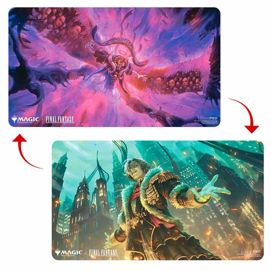 Playmat Emet-Selch, Unsundered / Hades, Sorcerer of Eld - Magic the Gathering - Final Fantasy - Double Sided Premium