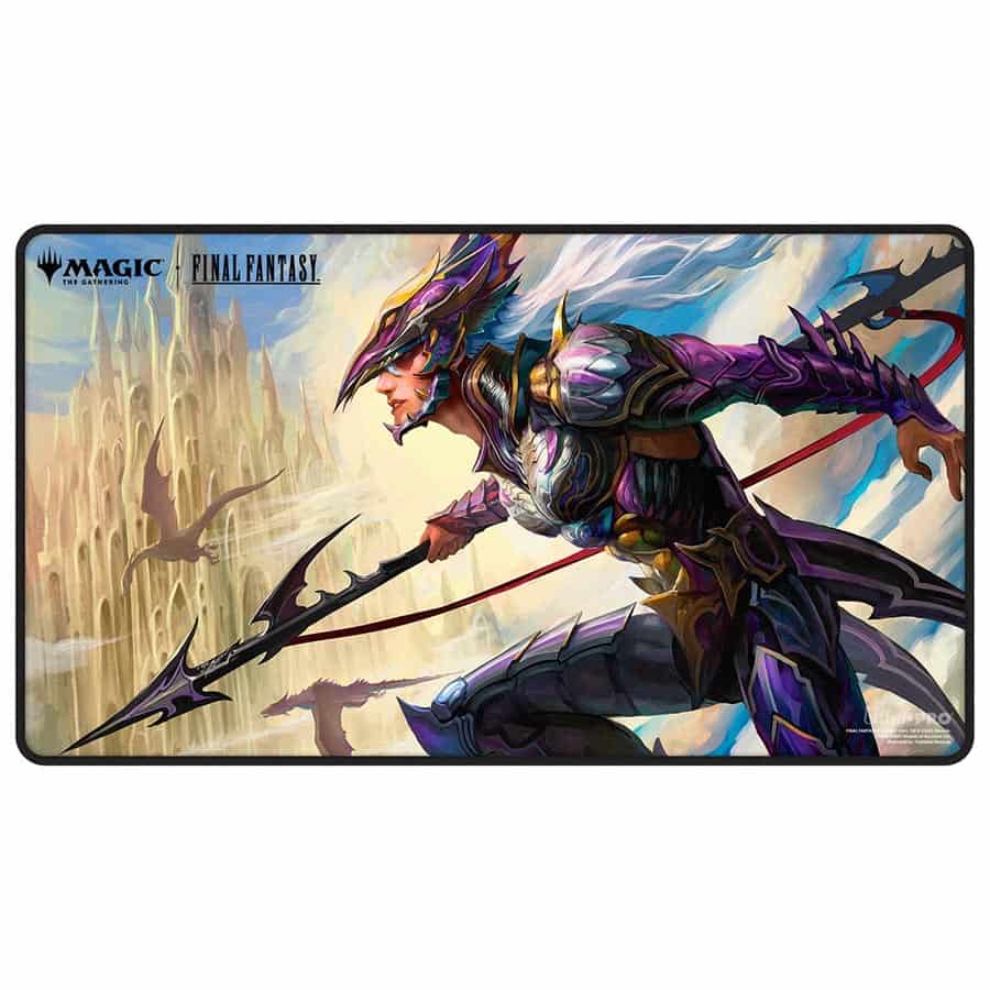 Playmat Kain, Traitorous Dragoon - Magic rhe Gathering - Final Fantasy - Black Stitched Premium