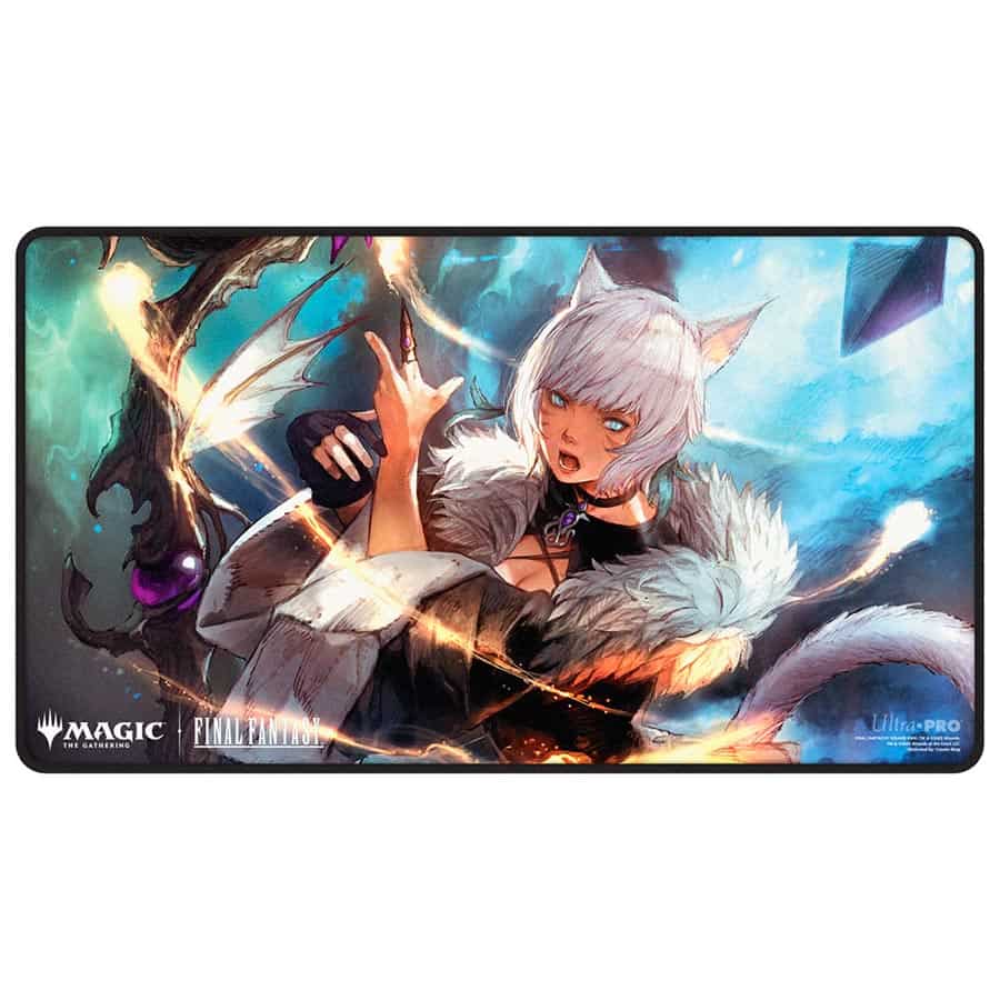Playmat Y'shtola Rhul Black - Magic the Gathering - Final Fantasy - Black Stitched Premium