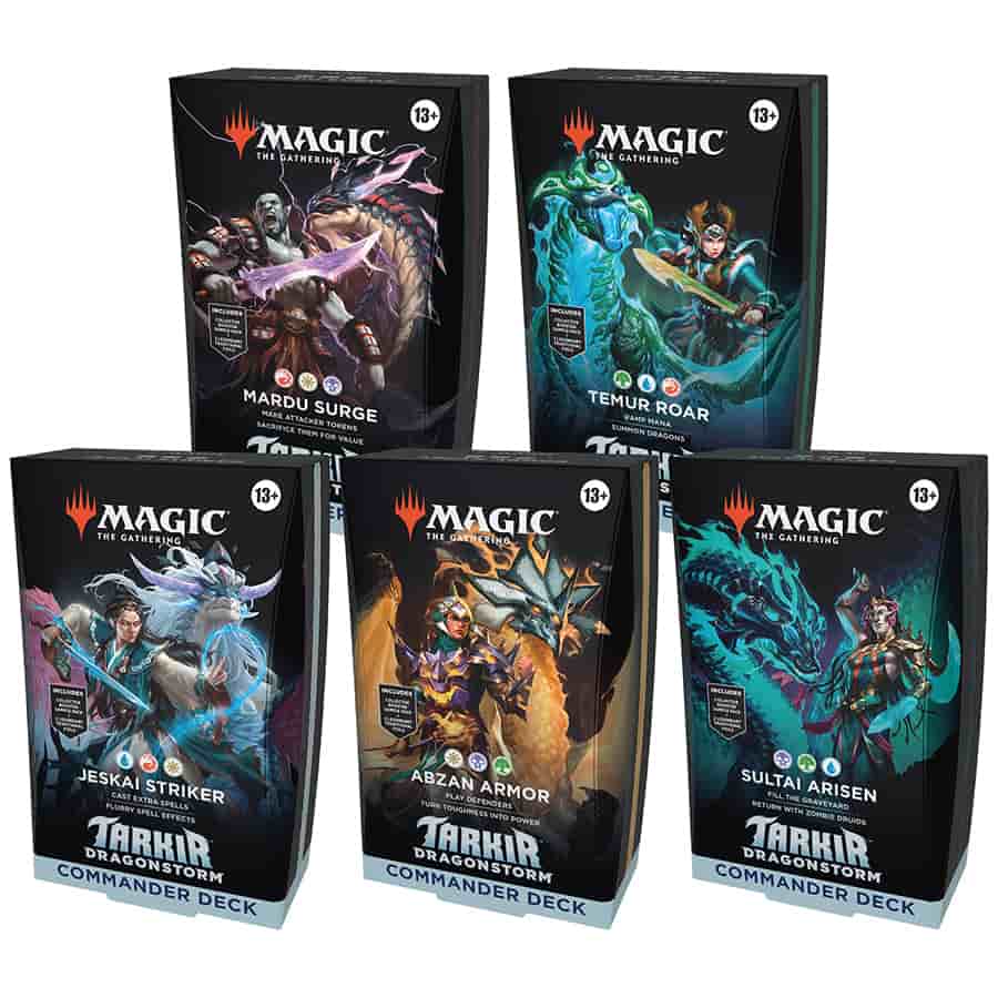 Magic the Gathering - Tarkir Dragonstorm - Commander Deck Set of 5