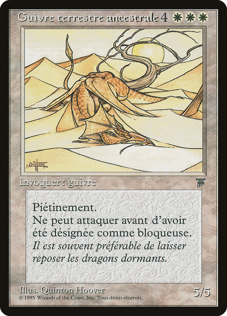 Elder Land Wurm (French) - "Guivre terrestre ancestorale" (REN-009) - Renaissance