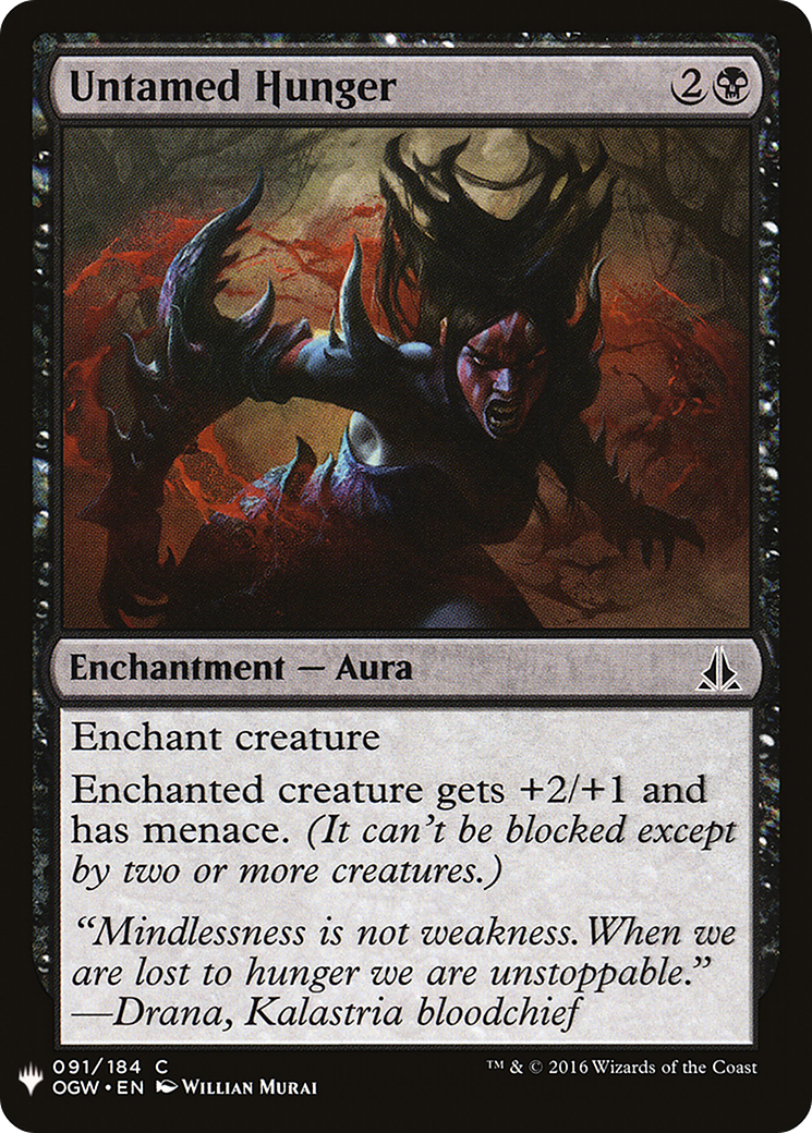 Untamed Hunger (LIST-091) - The List
