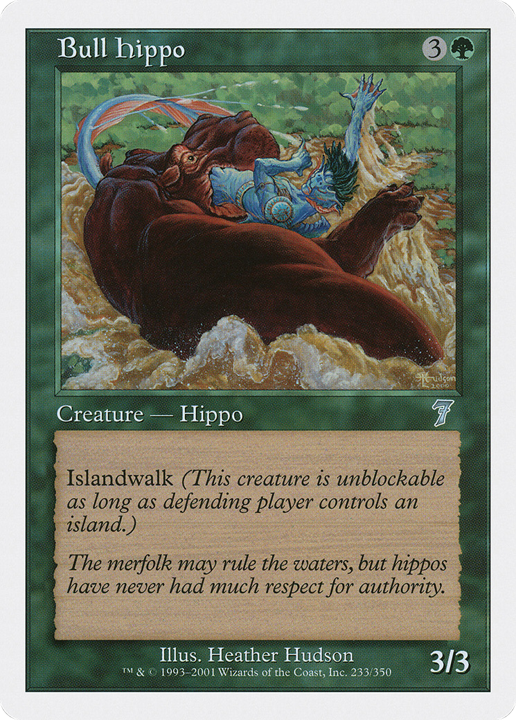 Bull Hippo (7ED-233) - 7th Edition