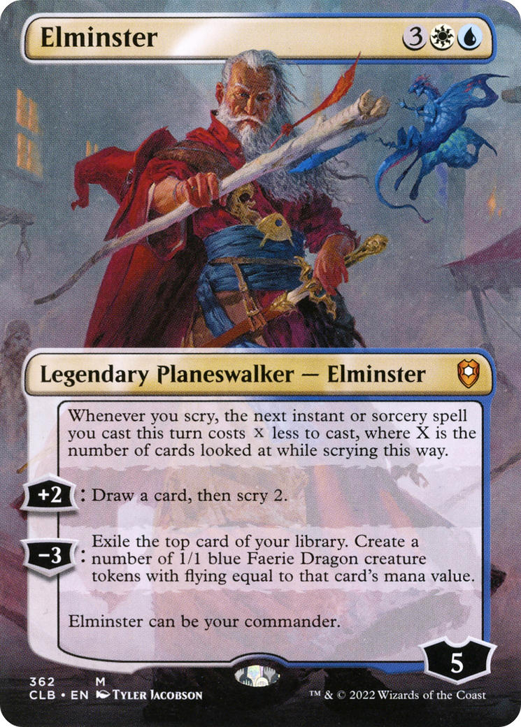 Elminster (Borderless) (CLB-362) - Commander Legends: Battle for Baldur's Gate (Borderless)