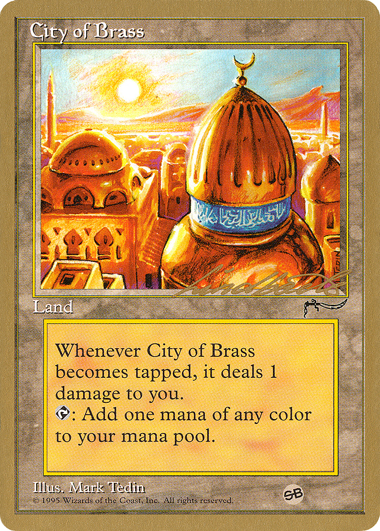 City of Brass - 1996 Leon Lindback (ARN) (SB) (WCD-LL112SB) - Pro Tour Collector Set