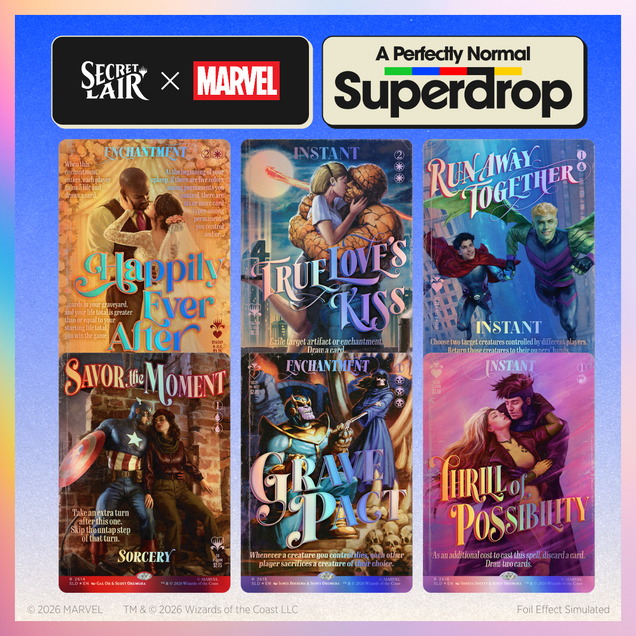 Magic the Gathering - Secret Lair x Marvel - True Believers In Love Traditional Foil