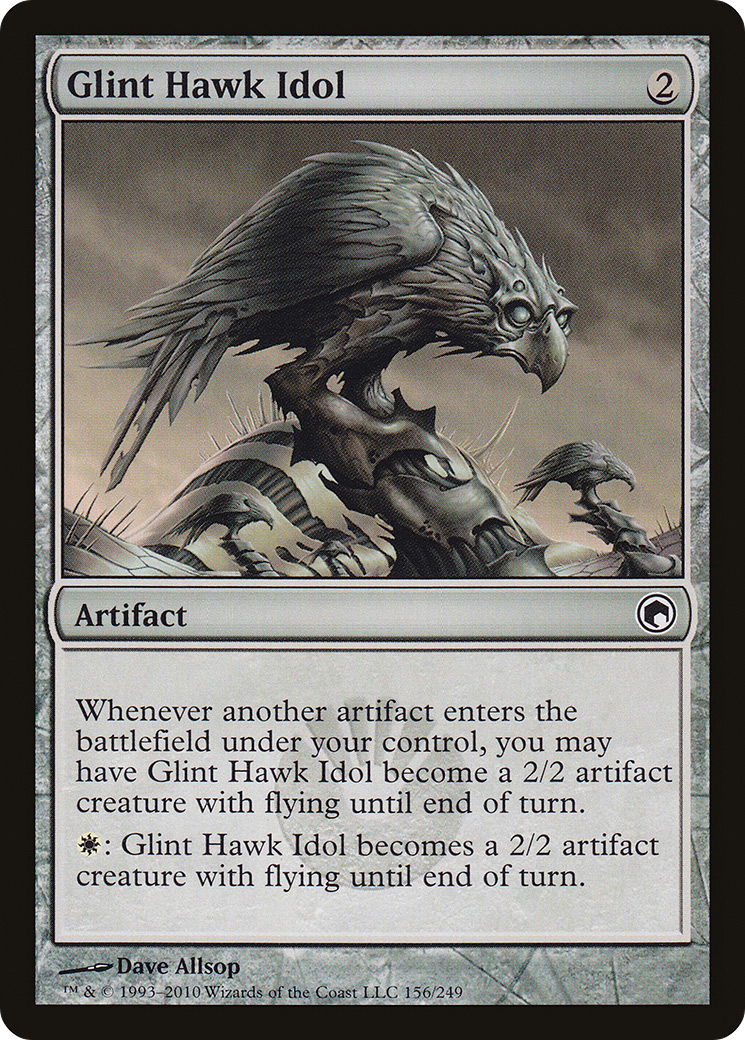 Glint Hawk Idol (SOM-156) - Scars of Mirrodin Foil
