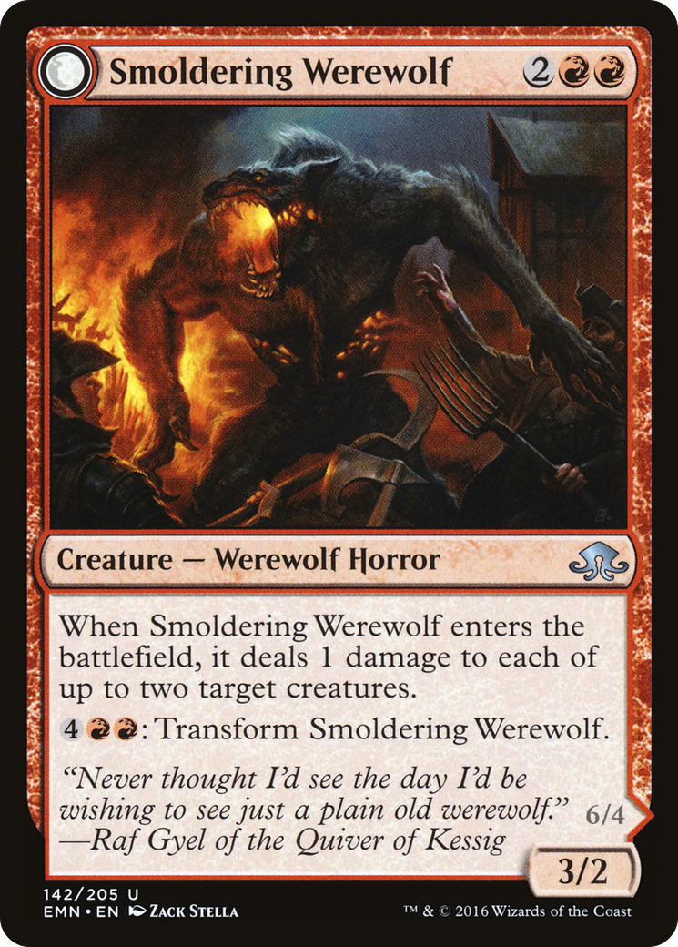 Smoldering Werewolf (EMN-142) - Eldritch Moon Foil