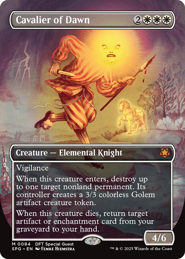 Cavalier of Dawn (SPG-084) - Special Guests (Borderless) Foil