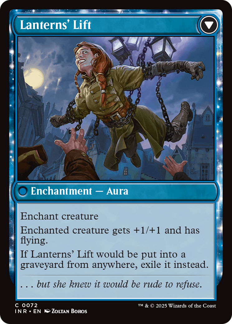 Lantern Bearer // Lanterns' Lift (INR-072) - Innistrad Remastered: (enchantment) Foil