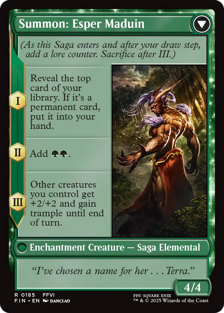 Esper Origins // Summon: Esper Maduin (FIN-185) - FINAL FANTASY: (enchantment)