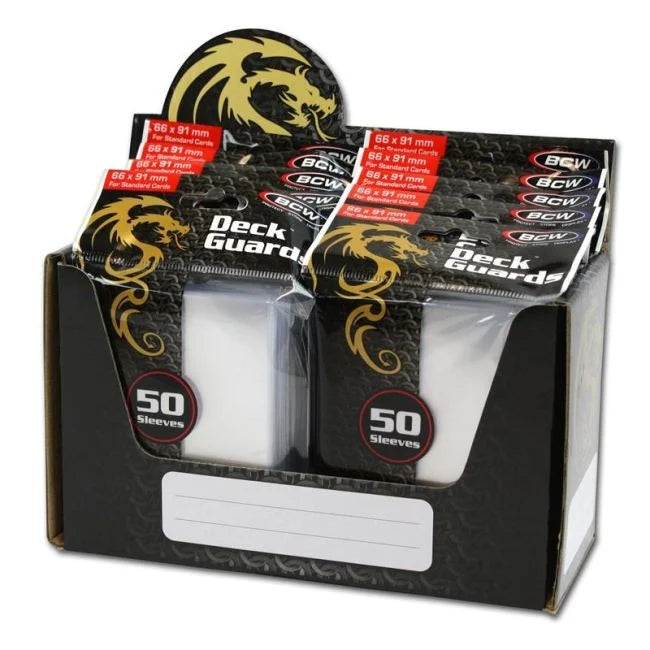BCW Card Sleeves: Deck Guards - Clear