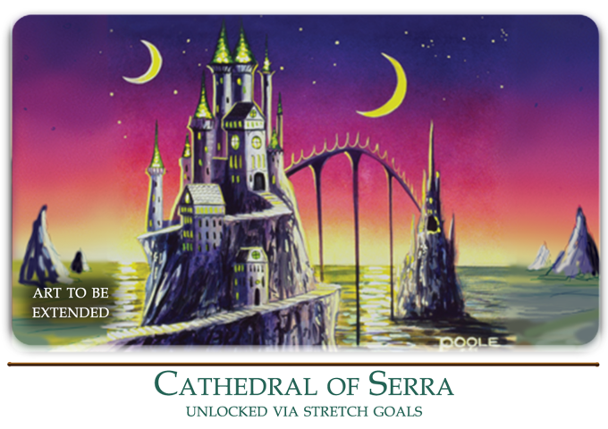 Mark Poole Playmat Collection - Cathedral of Serra - Signed Premium Stitched Edge Playmat