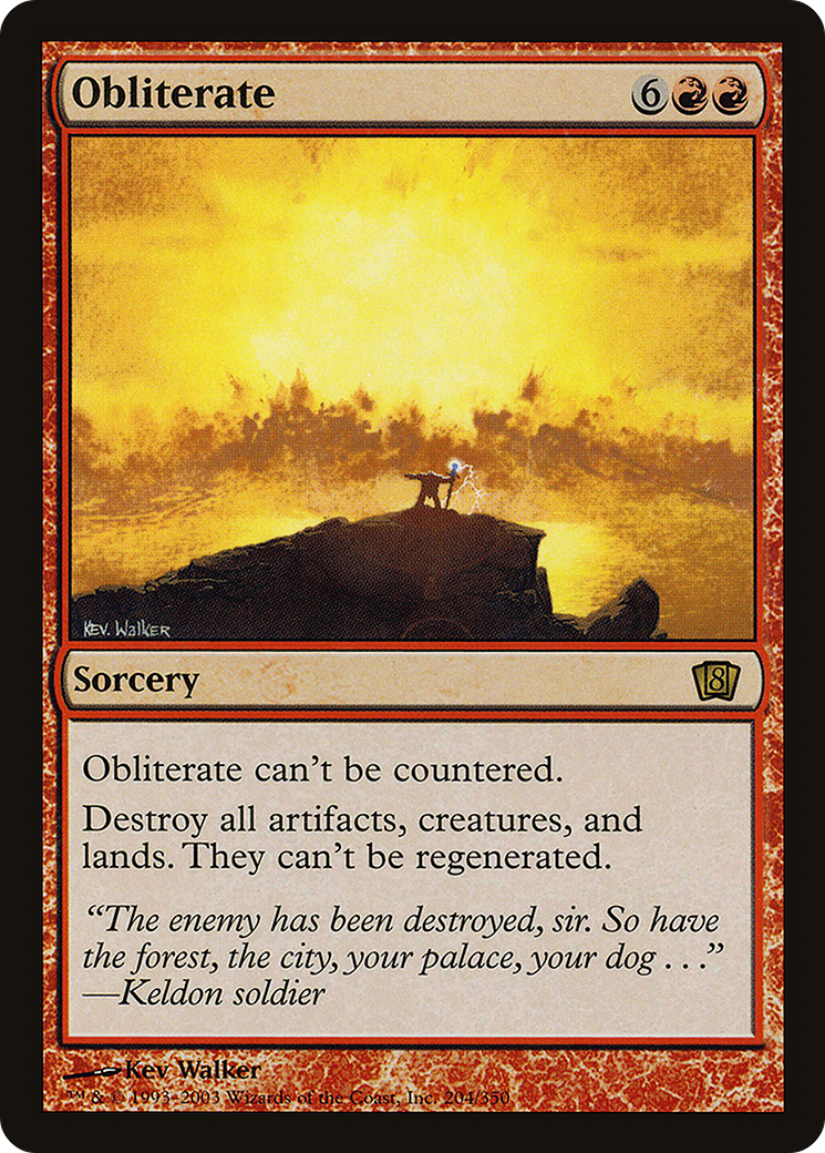 Obliterate (8ED-204) - 8th Edition