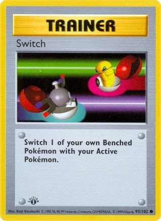 Switch 095/102  - 1st Edition Base Set Shadowless - Common