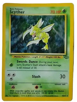 Scyther (10) 010/64  - Unlimited Holofoil Jungle - Holo Rare