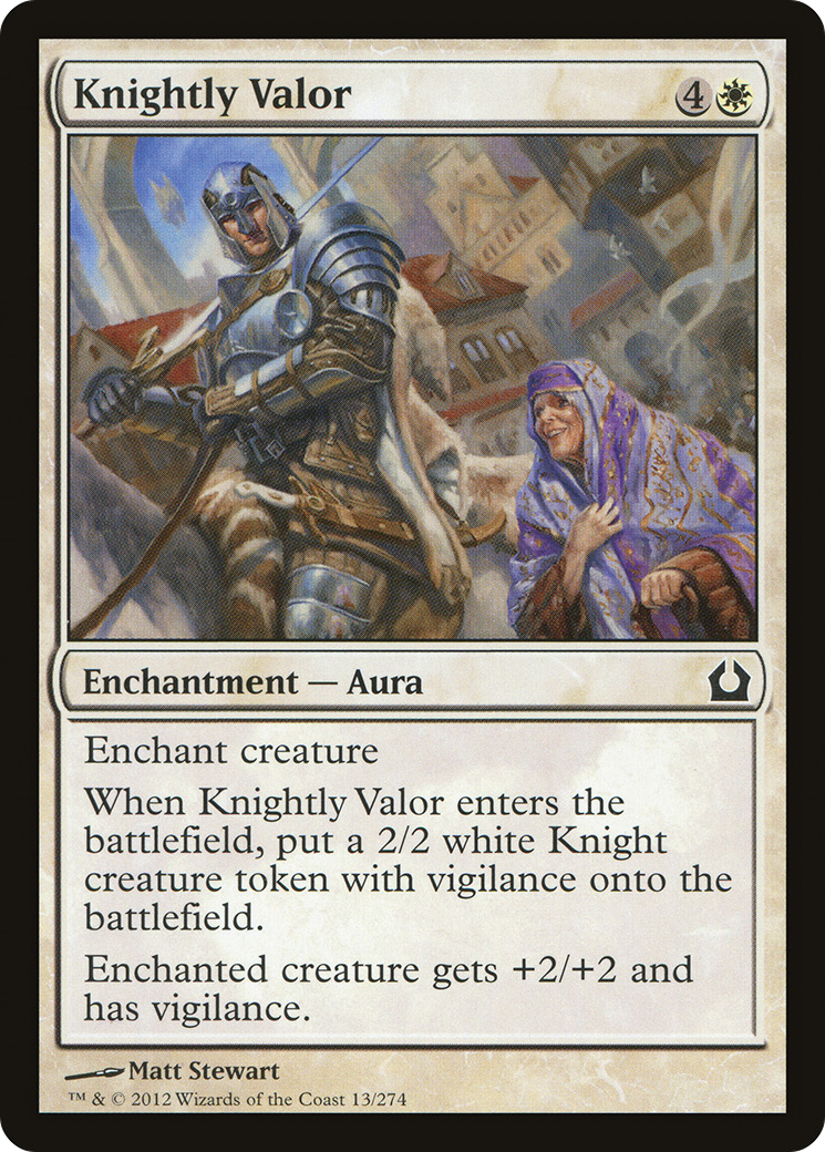 Knightly Valor (RTR-013) - Return to Ravnica