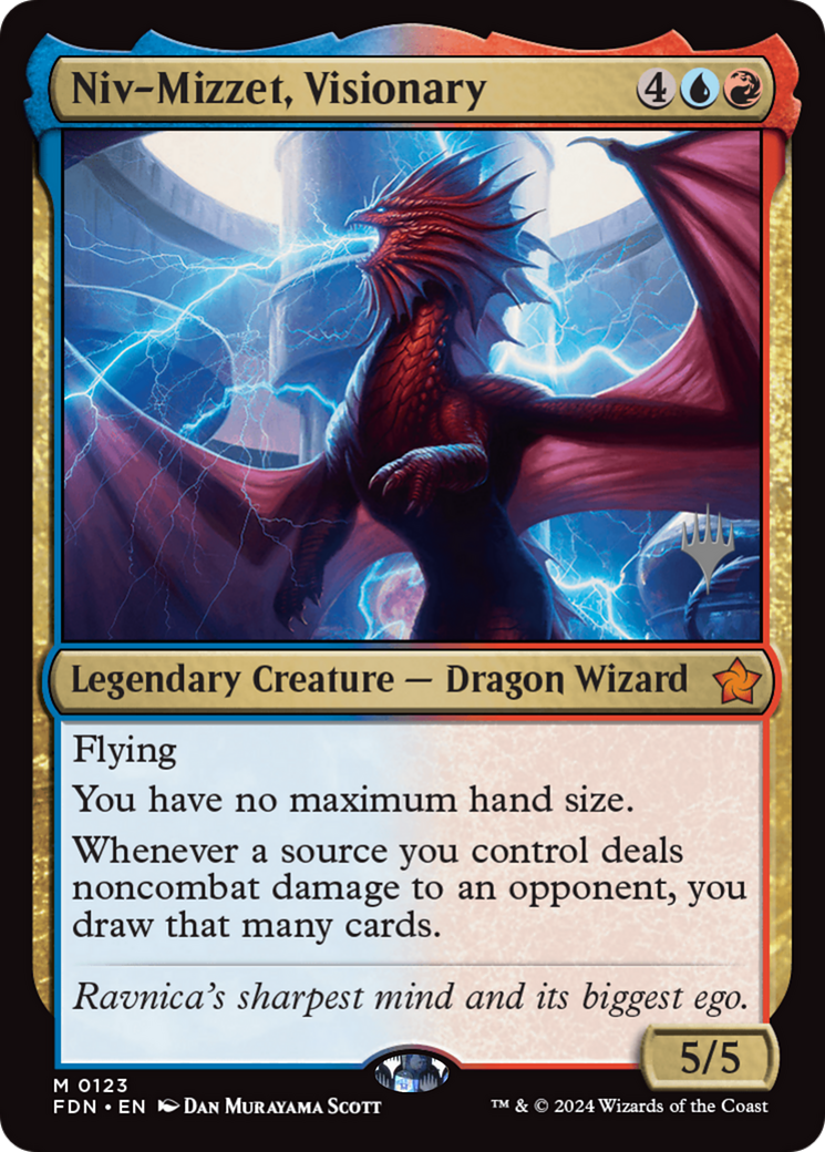 Niv-Mizzet, Visionary (PPFDN-123) - Foundations Promos