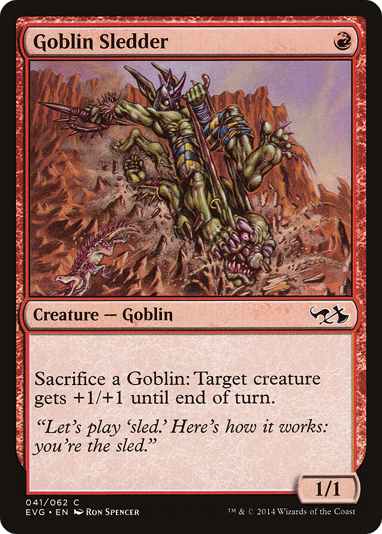 Goblin Sledder (EVG-41) - Duel Decks Anthology: Elves vs. Goblins