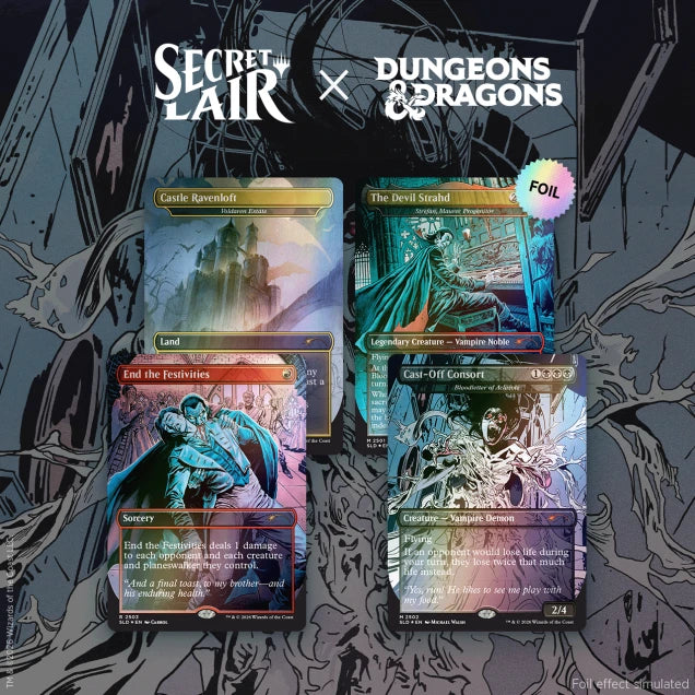 Magic the Gathering - Secret Lair x Dungeons & Dragons - Strahd’s Descent - Traditional Foil