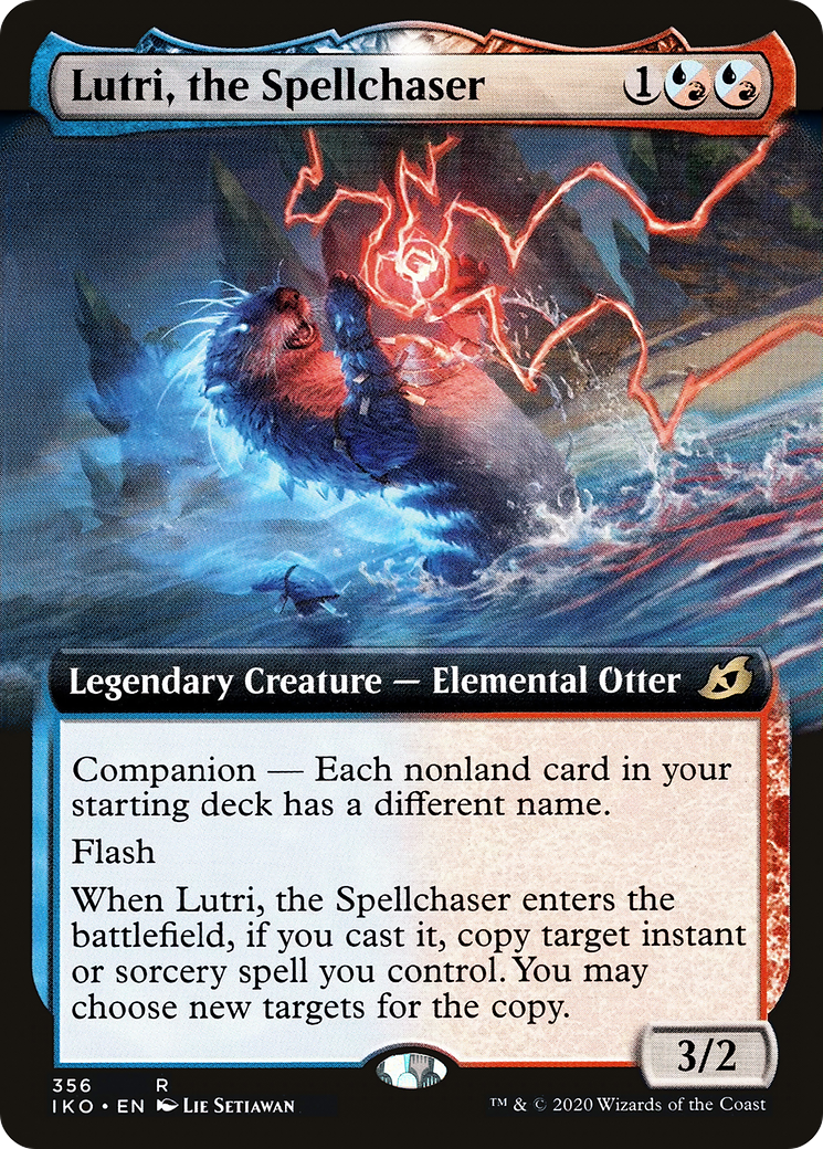 Lutri, the Spellchaser (Extended Art) (IKO-356) - Ikoria: Lair of Behemoths: (companion, Extended Art)
