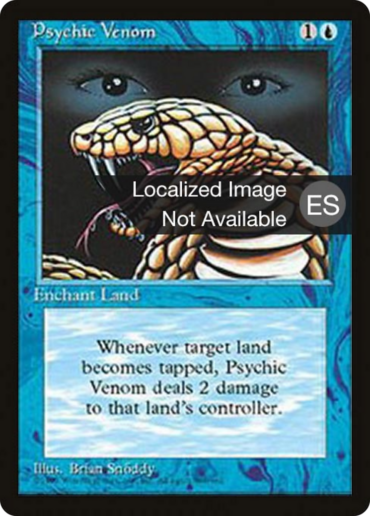 Psychic Venom (4BB-96) - Fourth Edition Foreign Black Border
