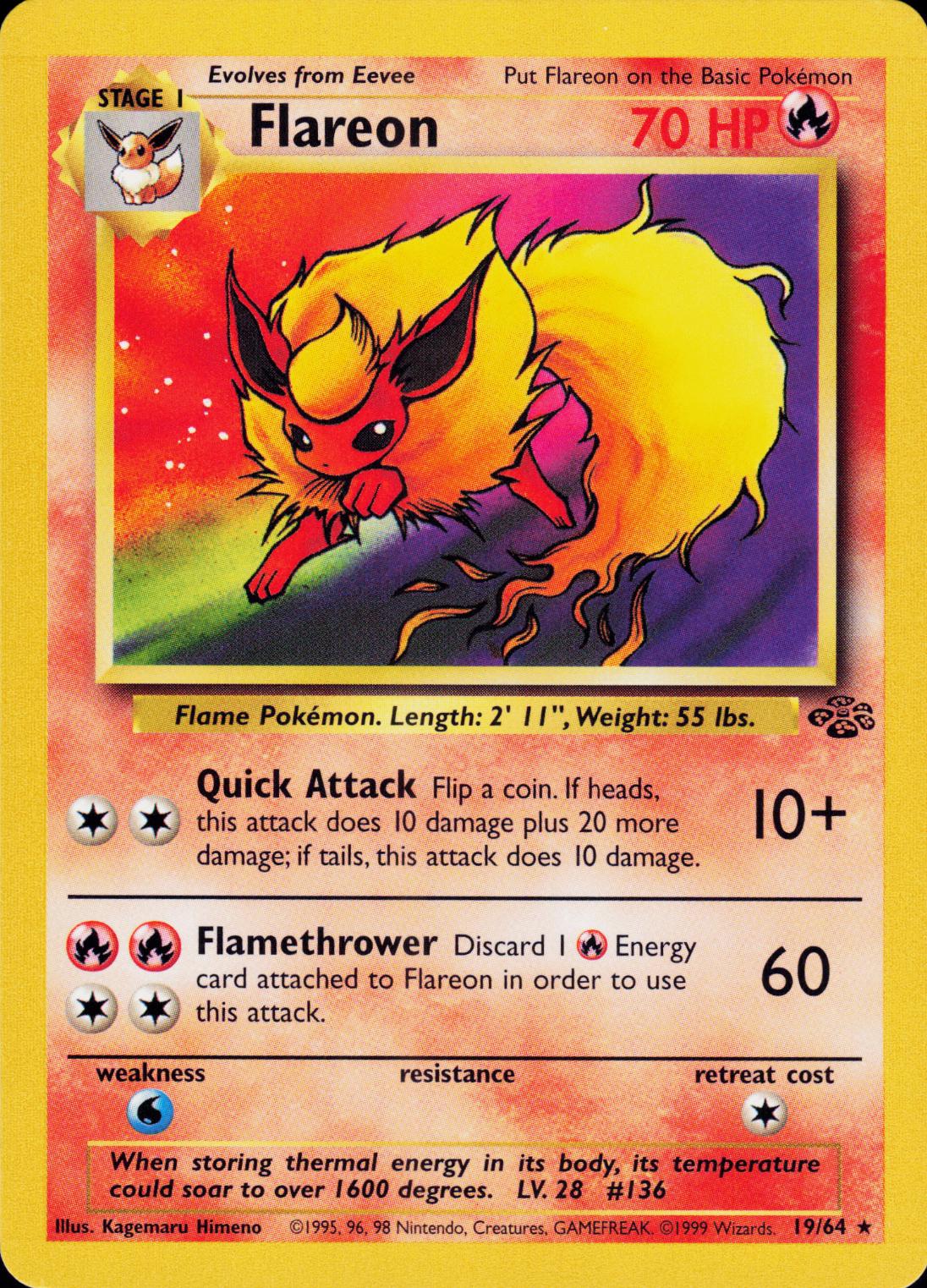 Flareon (19) 019/64  - Unlimited Jungle - Rare