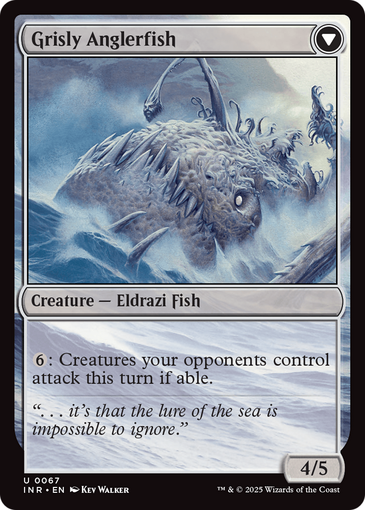 Grizzled Angler // Grisly Anglerfish (INR-067) - Innistrad Remastered Foil