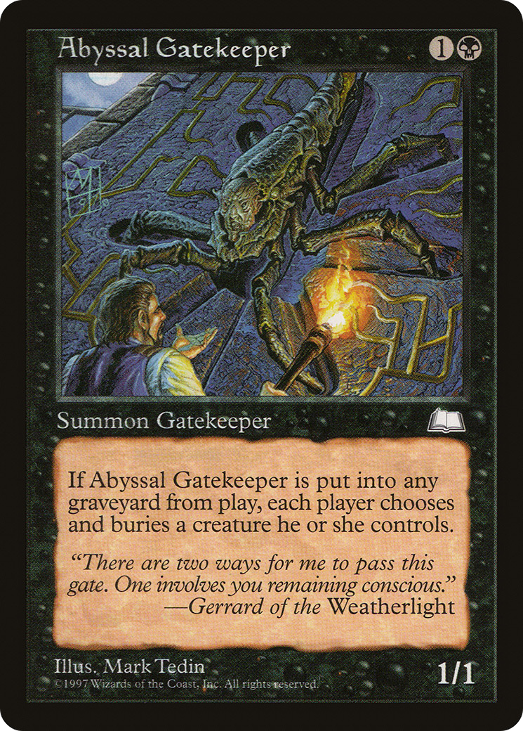 Abyssal Gatekeeper (WTH-59) - Weatherlight