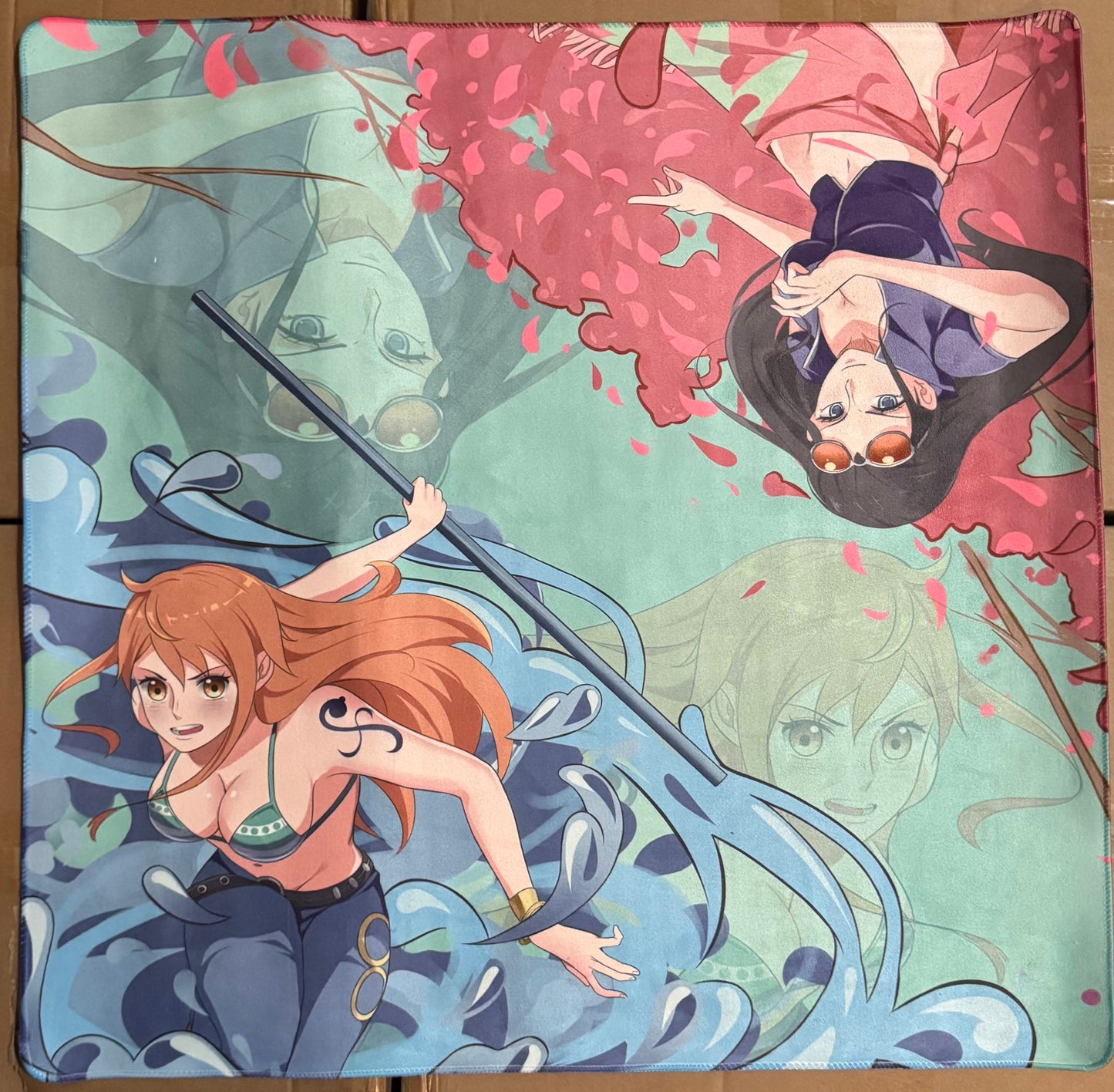 Cardware 2-Player Playmat - Ghost Girl / Straw Hats (Double Sided)