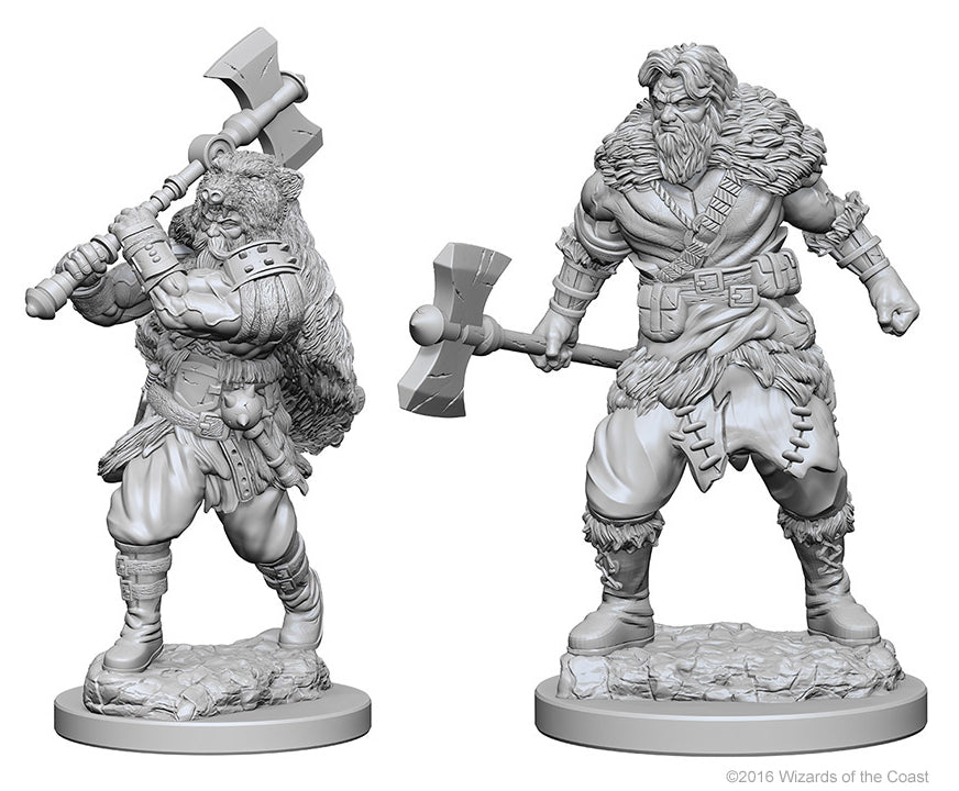 Dungeons & Dragons - Miniatures - W01 Human Male Barbarian