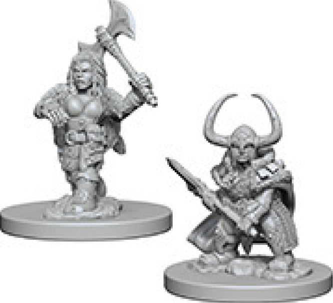 Dungeons & Dragons - Miniatures - W01 Dwarf Female Barbarian